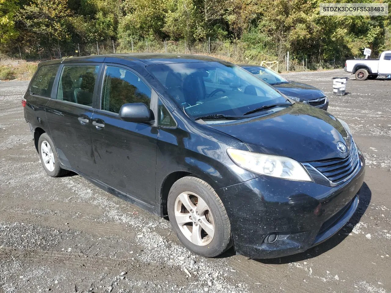 2015 Toyota Sienna VIN: 5TDZK3DC9FS538483 Lot: 75959314