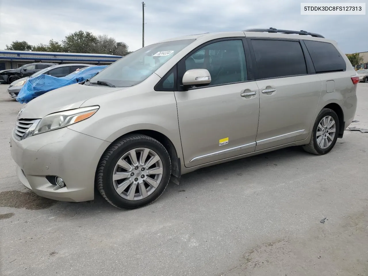 2015 Toyota Sienna Xle VIN: 5TDDK3DC8FS127313 Lot: 76244334