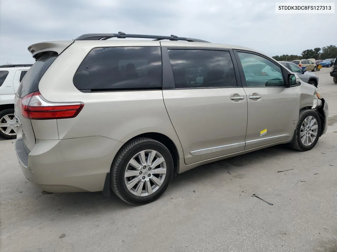 2015 Toyota Sienna Xle VIN: 5TDDK3DC8FS127313 Lot: 76244334