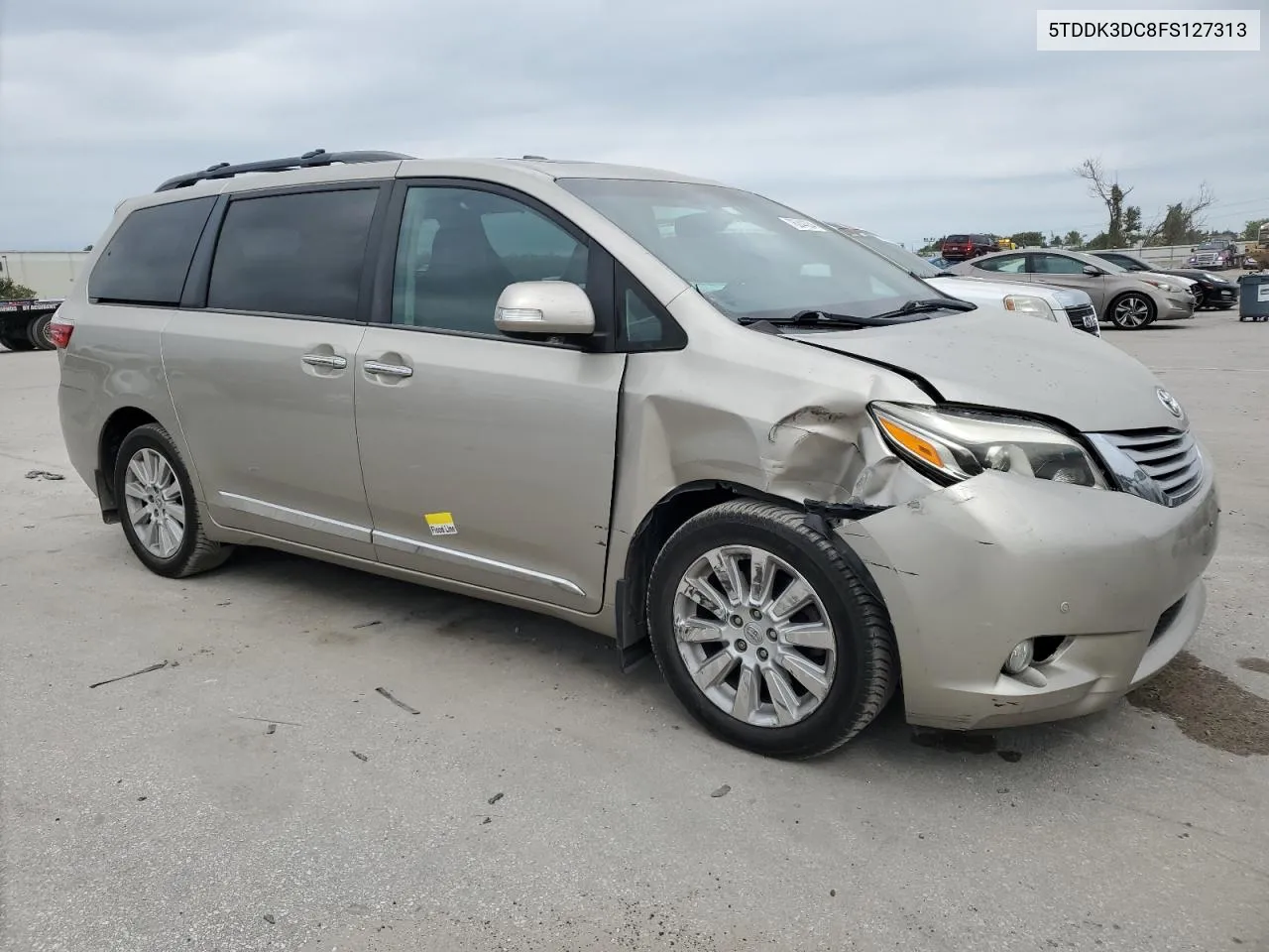 2015 Toyota Sienna Xle VIN: 5TDDK3DC8FS127313 Lot: 76244334