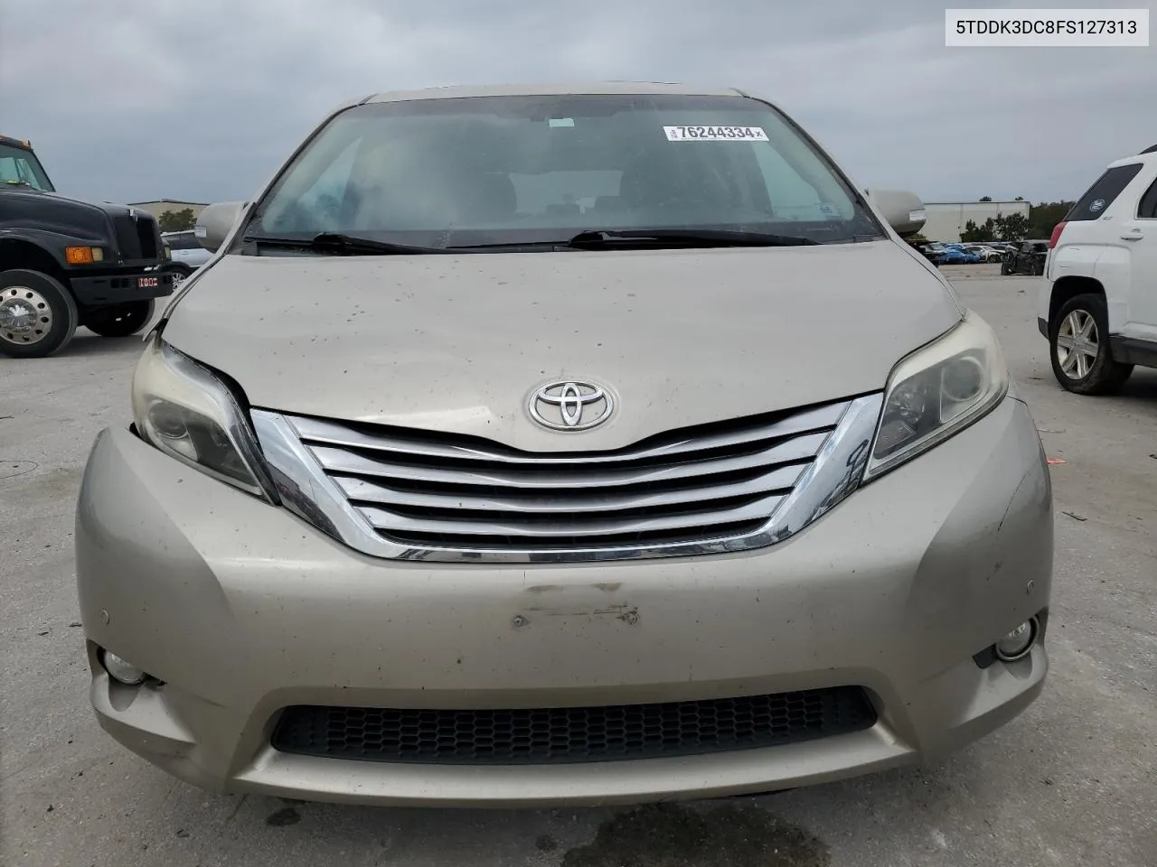 2015 Toyota Sienna Xle VIN: 5TDDK3DC8FS127313 Lot: 76244334