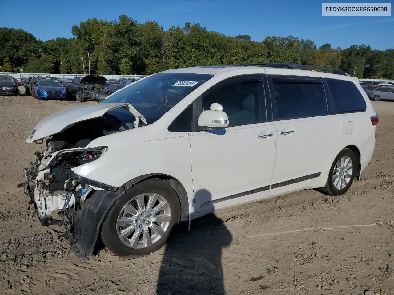 5TDYK3DCXFS550038 2015 Toyota Sienna Xle