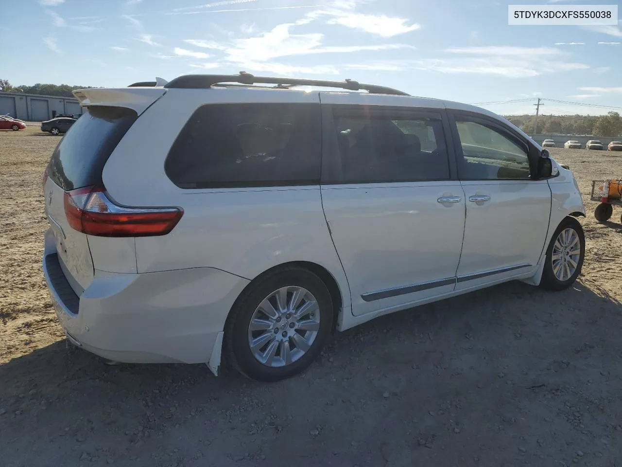 5TDYK3DCXFS550038 2015 Toyota Sienna Xle