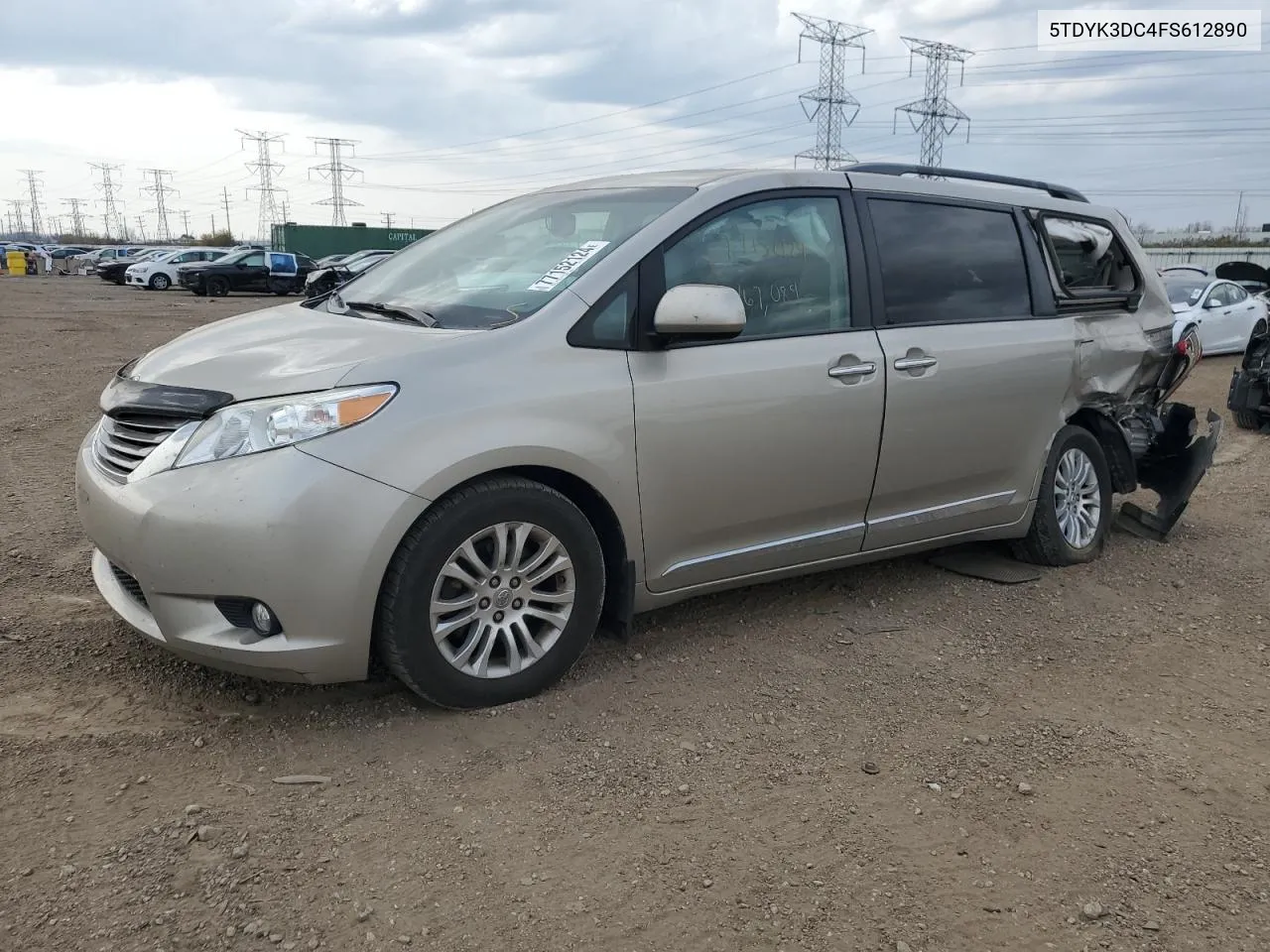 2015 Toyota Sienna Xle VIN: 5TDYK3DC4FS612890 Lot: 77152124