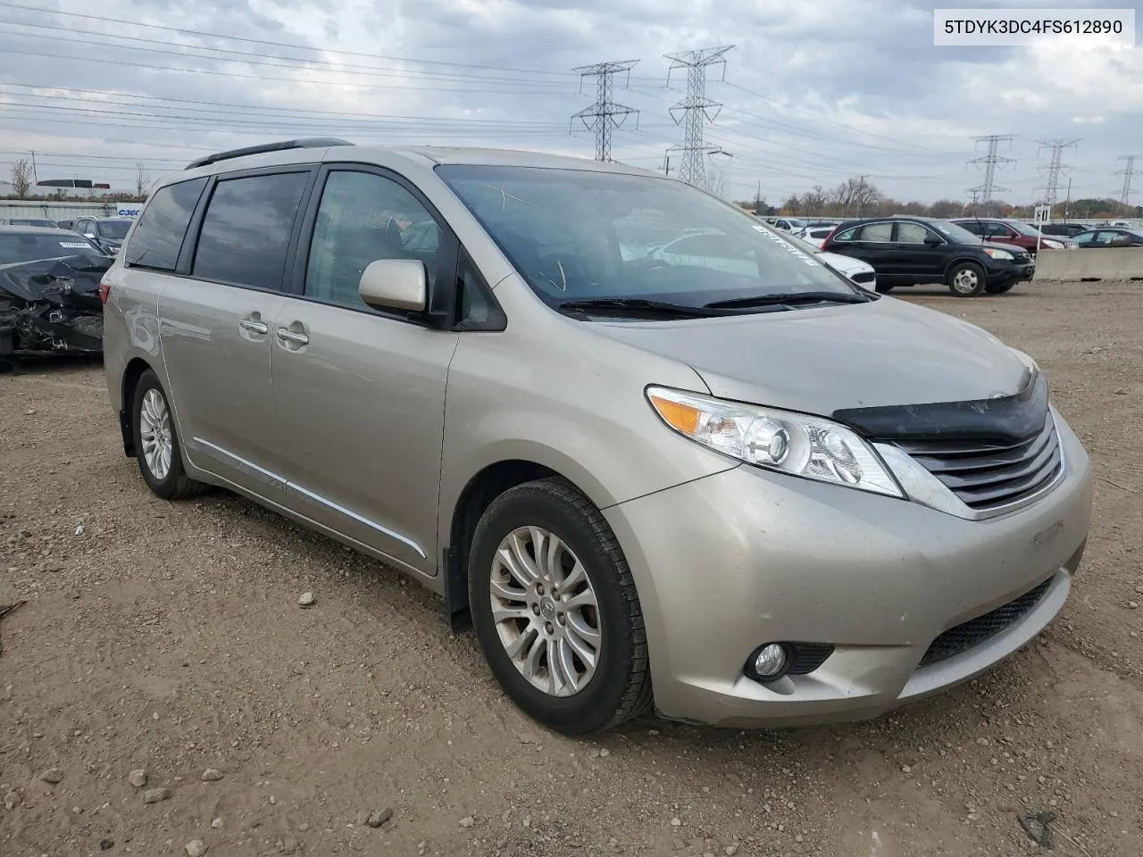 2015 Toyota Sienna Xle VIN: 5TDYK3DC4FS612890 Lot: 77152124