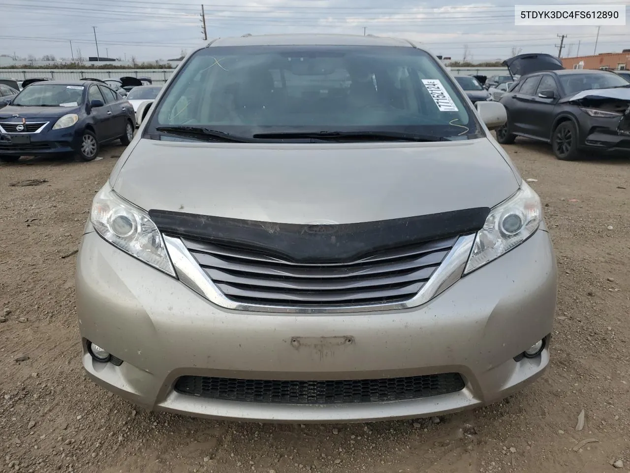 2015 Toyota Sienna Xle VIN: 5TDYK3DC4FS612890 Lot: 77152124