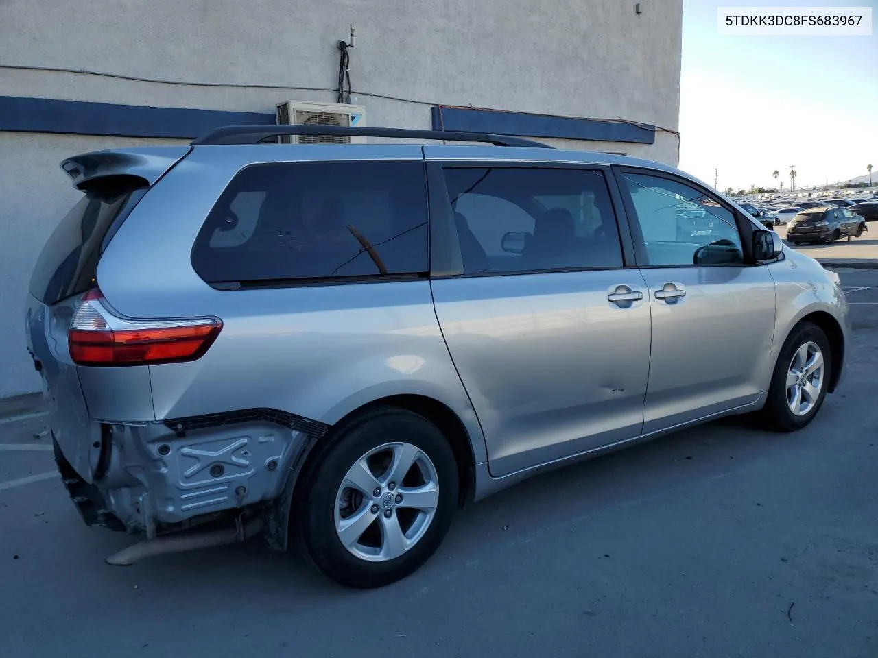 2015 Toyota Sienna Le VIN: 5TDKK3DC8FS683967 Lot: 77228754