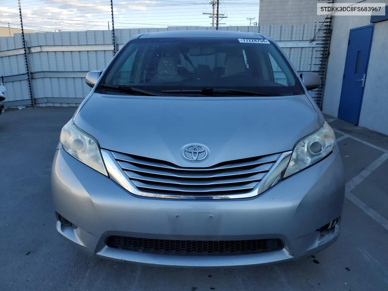 2015 Toyota Sienna Le VIN: 5TDKK3DC8FS683967 Lot: 77228754