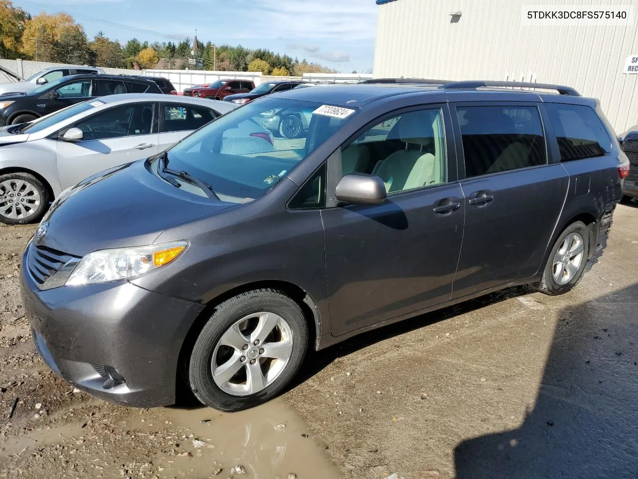 5TDKK3DC8FS575140 2015 Toyota Sienna Le