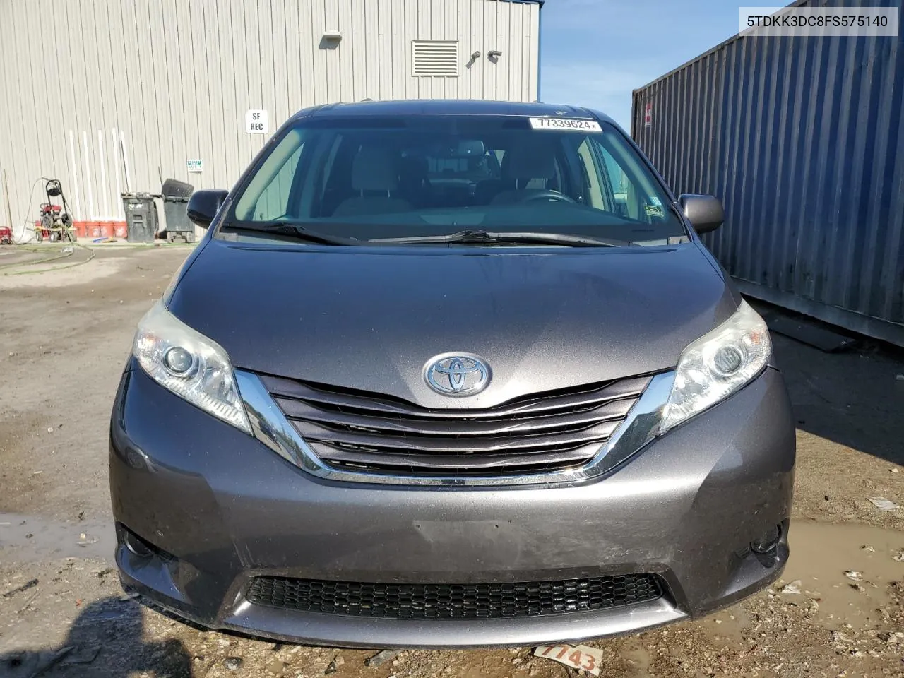 2015 Toyota Sienna Le VIN: 5TDKK3DC8FS575140 Lot: 77339624