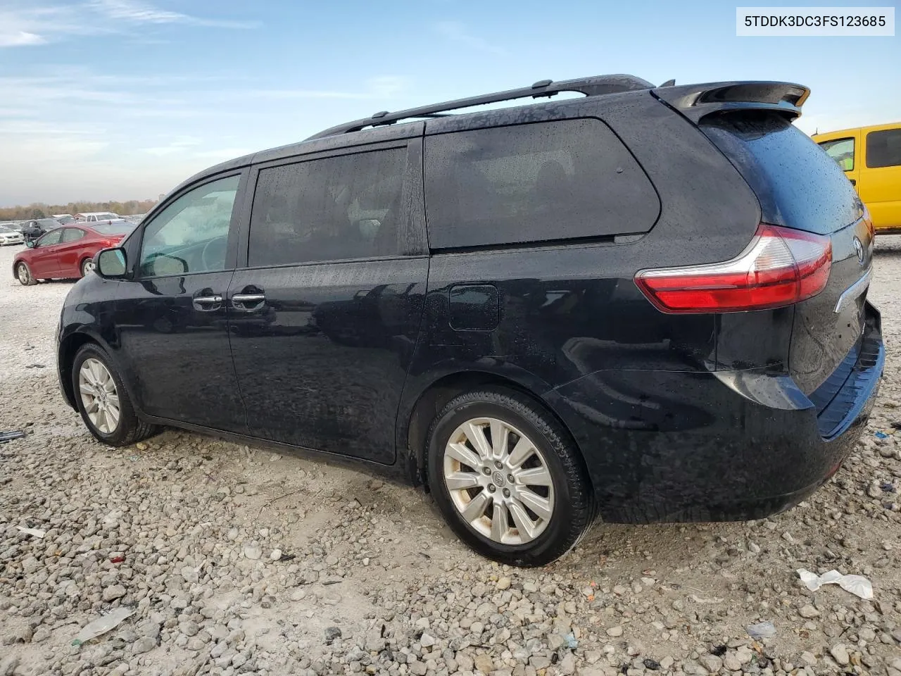 2015 Toyota Sienna Xle VIN: 5TDDK3DC3FS123685 Lot: 77353914