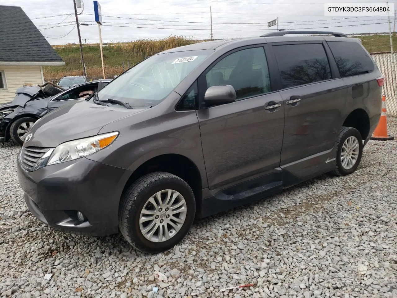 2015 Toyota Sienna Xle VIN: 5TDYK3DC3FS664804 Lot: 77622464