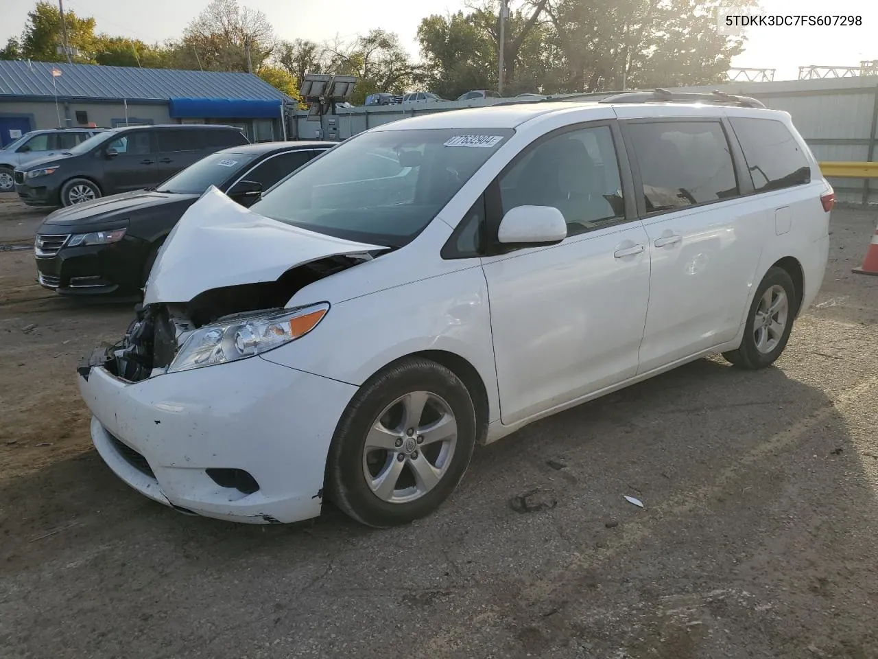 2015 Toyota Sienna Le VIN: 5TDKK3DC7FS607298 Lot: 77632904