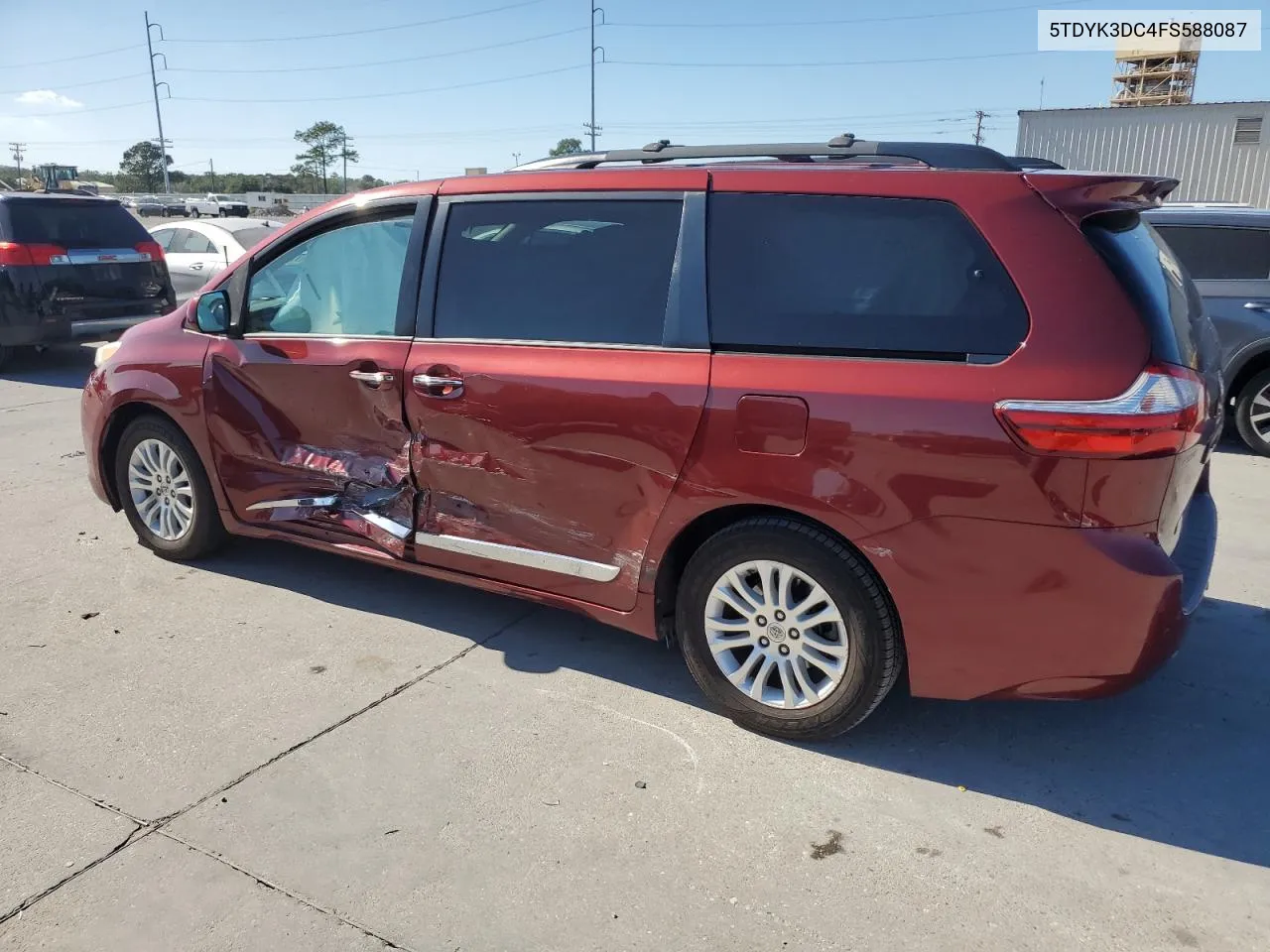 2015 Toyota Sienna Xle VIN: 5TDYK3DC4FS588087 Lot: 77676214