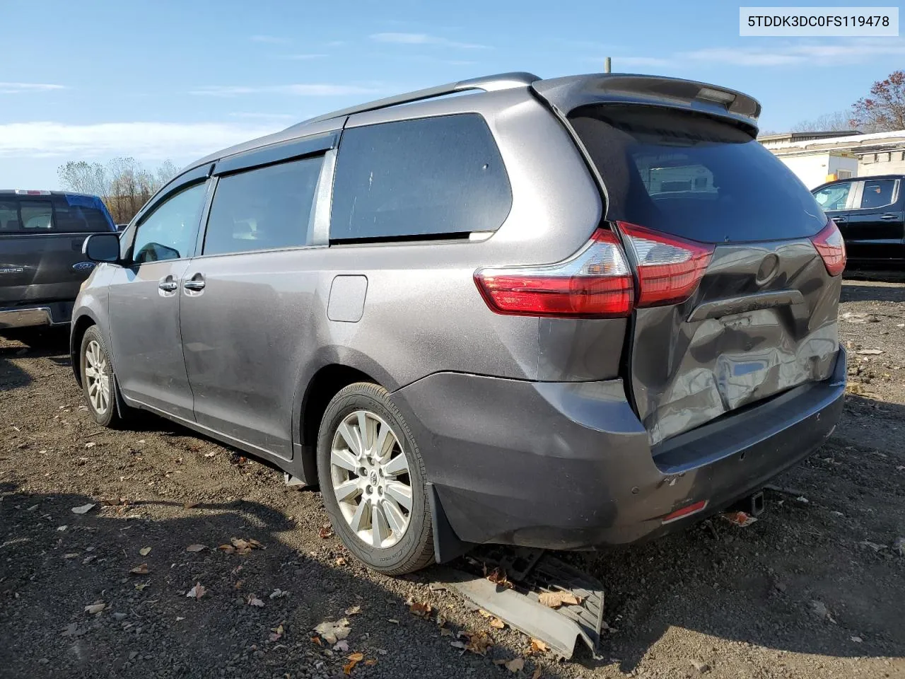 5TDDK3DC0FS119478 2015 Toyota Sienna Xle