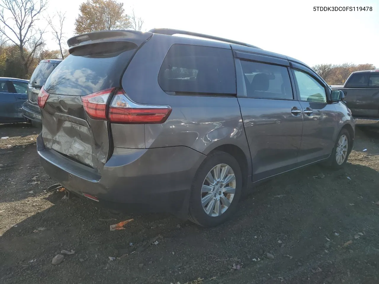 2015 Toyota Sienna Xle VIN: 5TDDK3DC0FS119478 Lot: 77756694