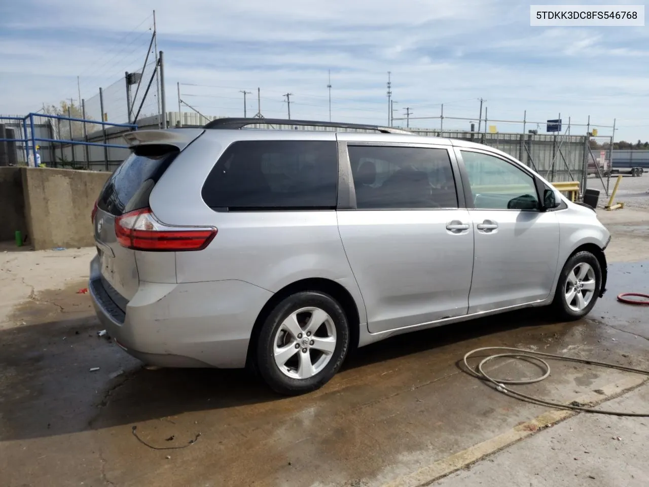 2015 Toyota Sienna Le VIN: 5TDKK3DC8FS546768 Lot: 77991914