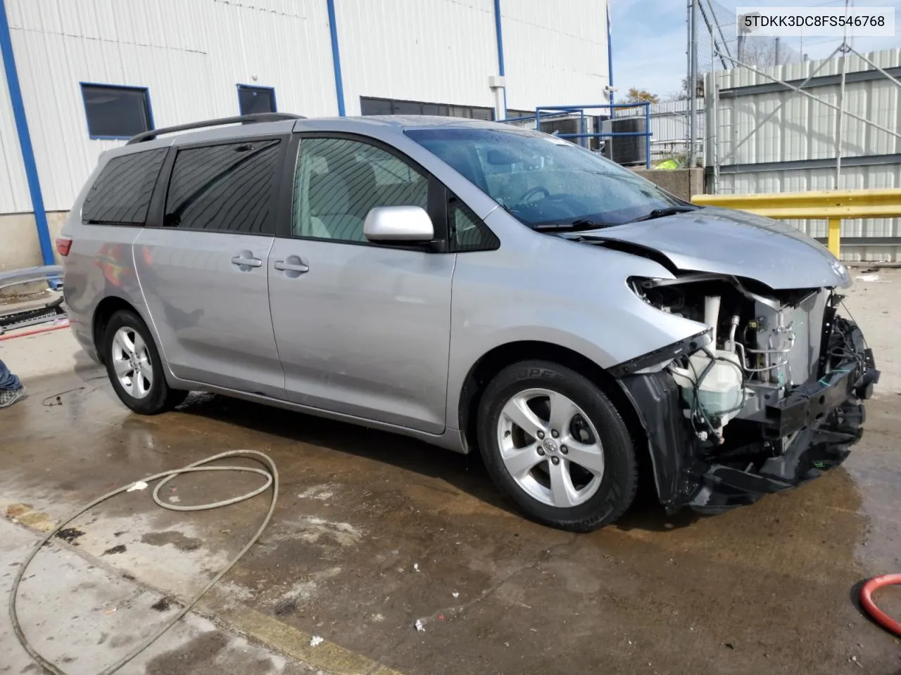 2015 Toyota Sienna Le VIN: 5TDKK3DC8FS546768 Lot: 77991914