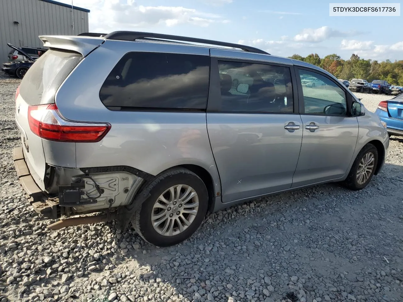 2015 Toyota Sienna Xle VIN: 5TDYK3DC8FS617736 Lot: 78038074