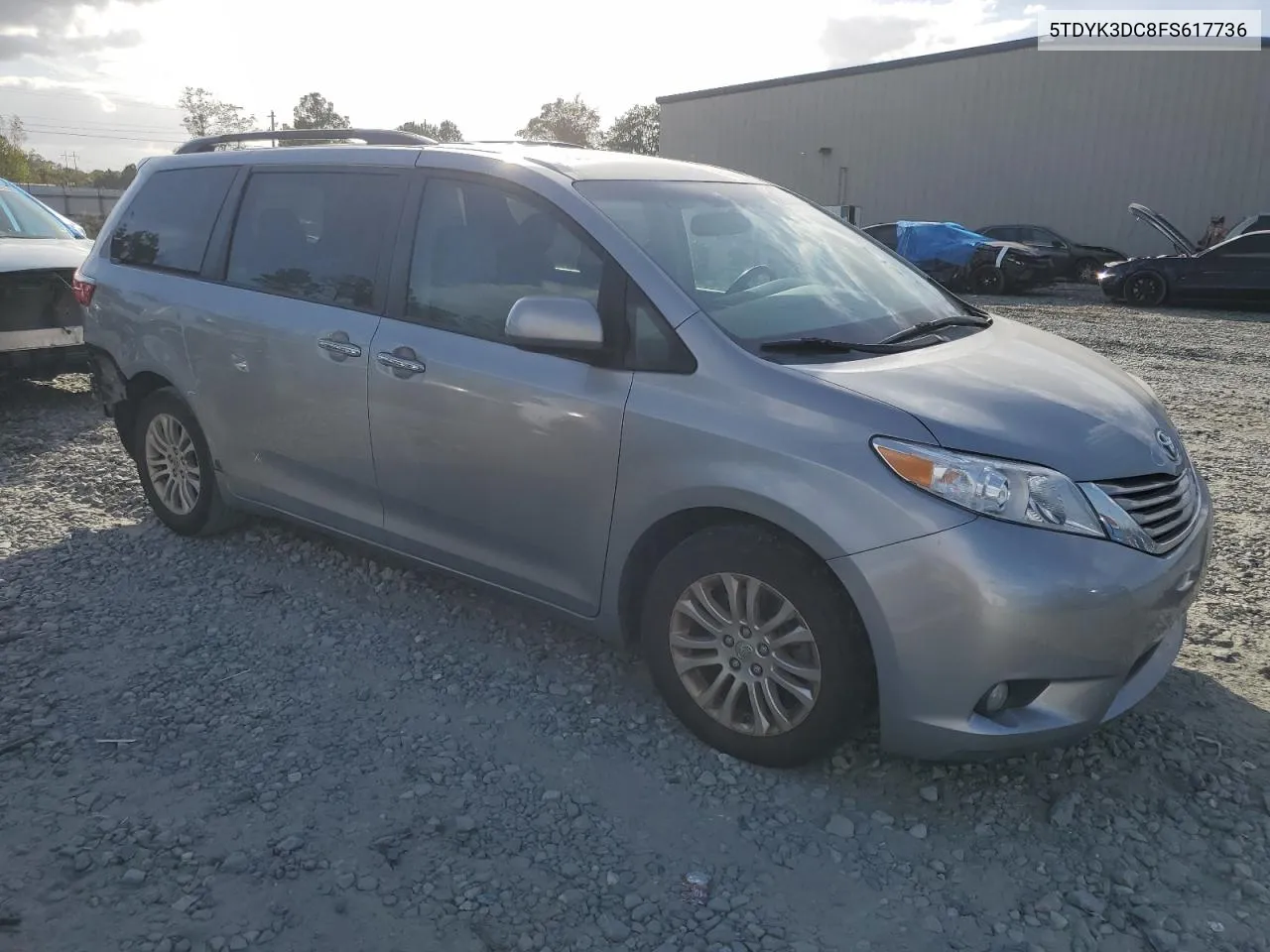 2015 Toyota Sienna Xle VIN: 5TDYK3DC8FS617736 Lot: 78038074