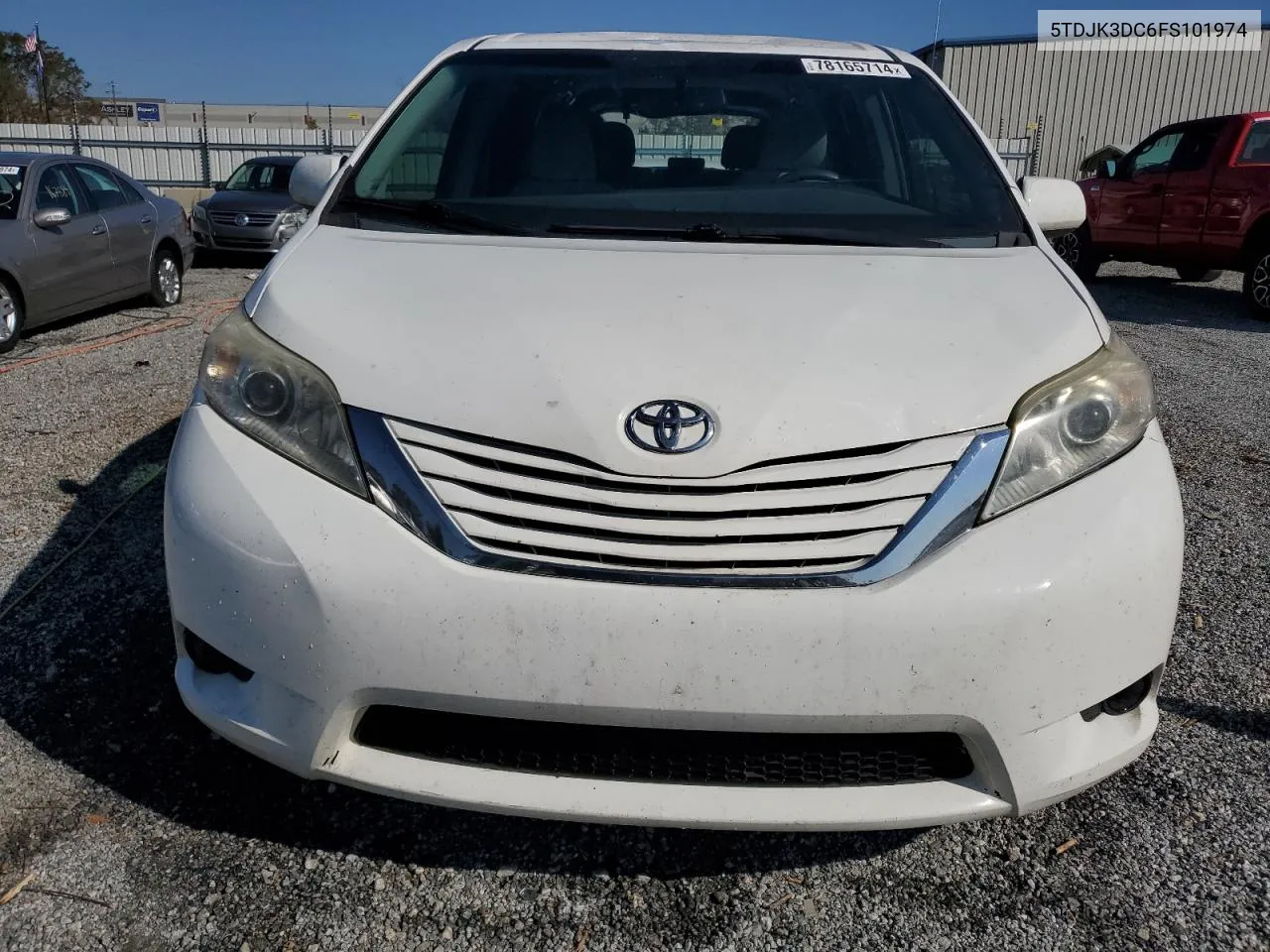 2015 Toyota Sienna Le VIN: 5TDJK3DC6FS101974 Lot: 78165714