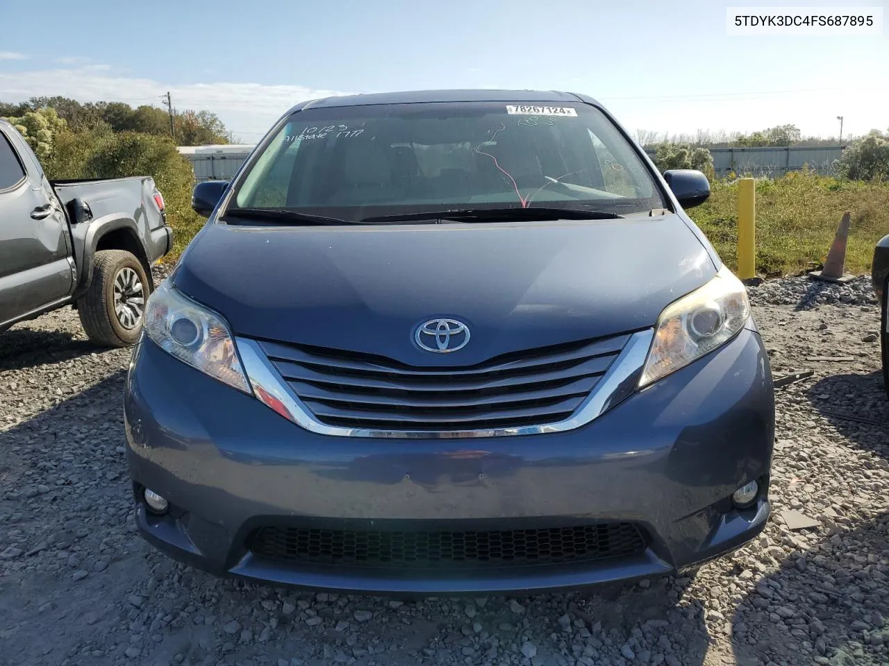 2015 Toyota Sienna Xle VIN: 5TDYK3DC4FS687895 Lot: 78267124