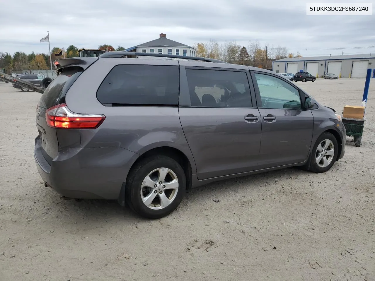 2015 Toyota Sienna Le VIN: 5TDKK3DC2FS687240 Lot: 78313164