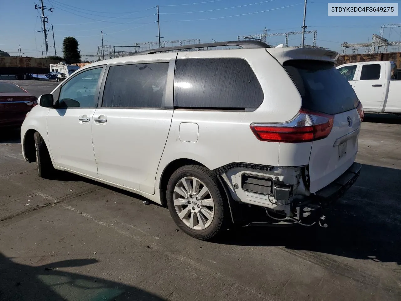 2015 Toyota Sienna Xle VIN: 5TDYK3DC4FS649275 Lot: 78316774