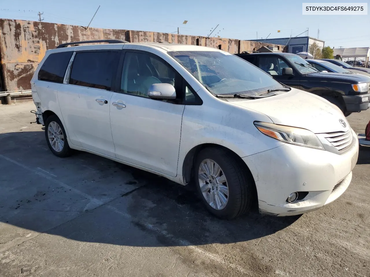 2015 Toyota Sienna Xle VIN: 5TDYK3DC4FS649275 Lot: 78316774