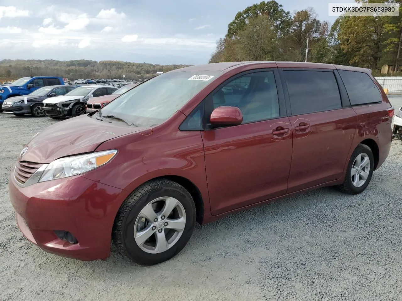 2015 Toyota Sienna Le VIN: 5TDKK3DC7FS658980 Lot: 78390264