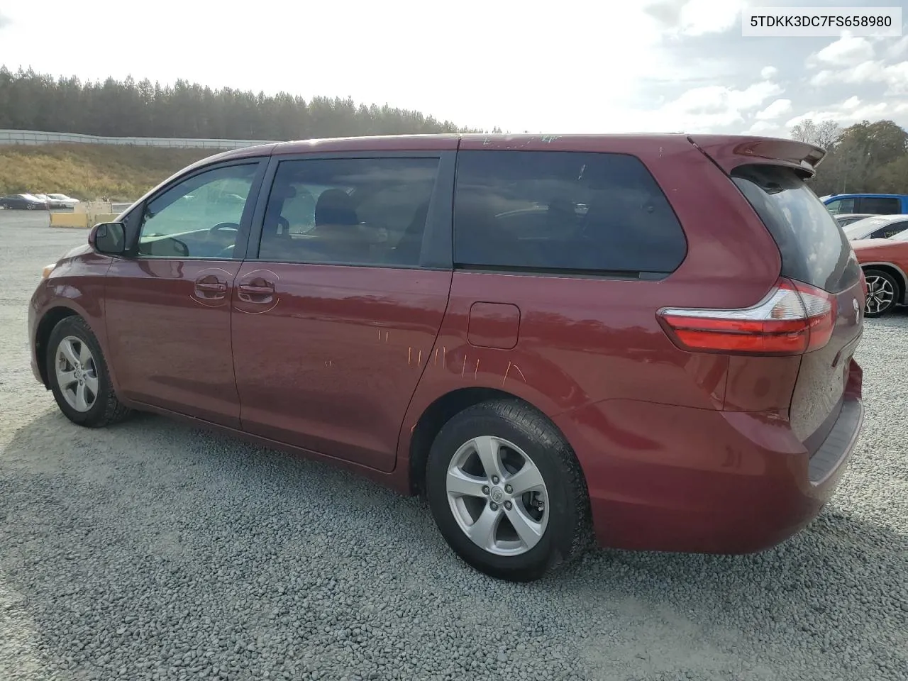 2015 Toyota Sienna Le VIN: 5TDKK3DC7FS658980 Lot: 78390264