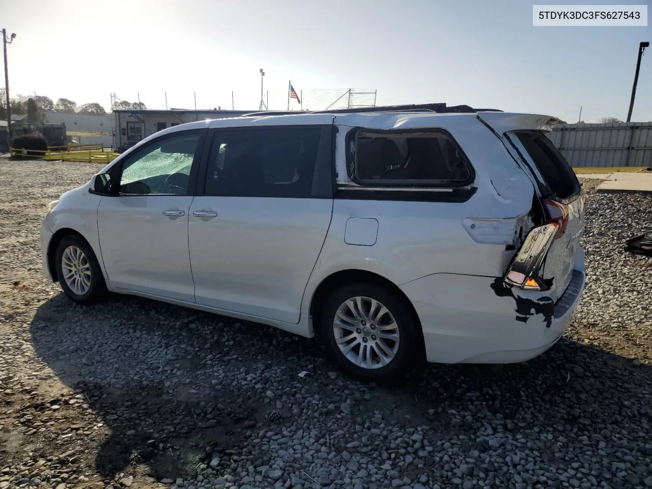 2015 Toyota Sienna Xle VIN: 5TDYK3DC3FS627543 Lot: 78441754