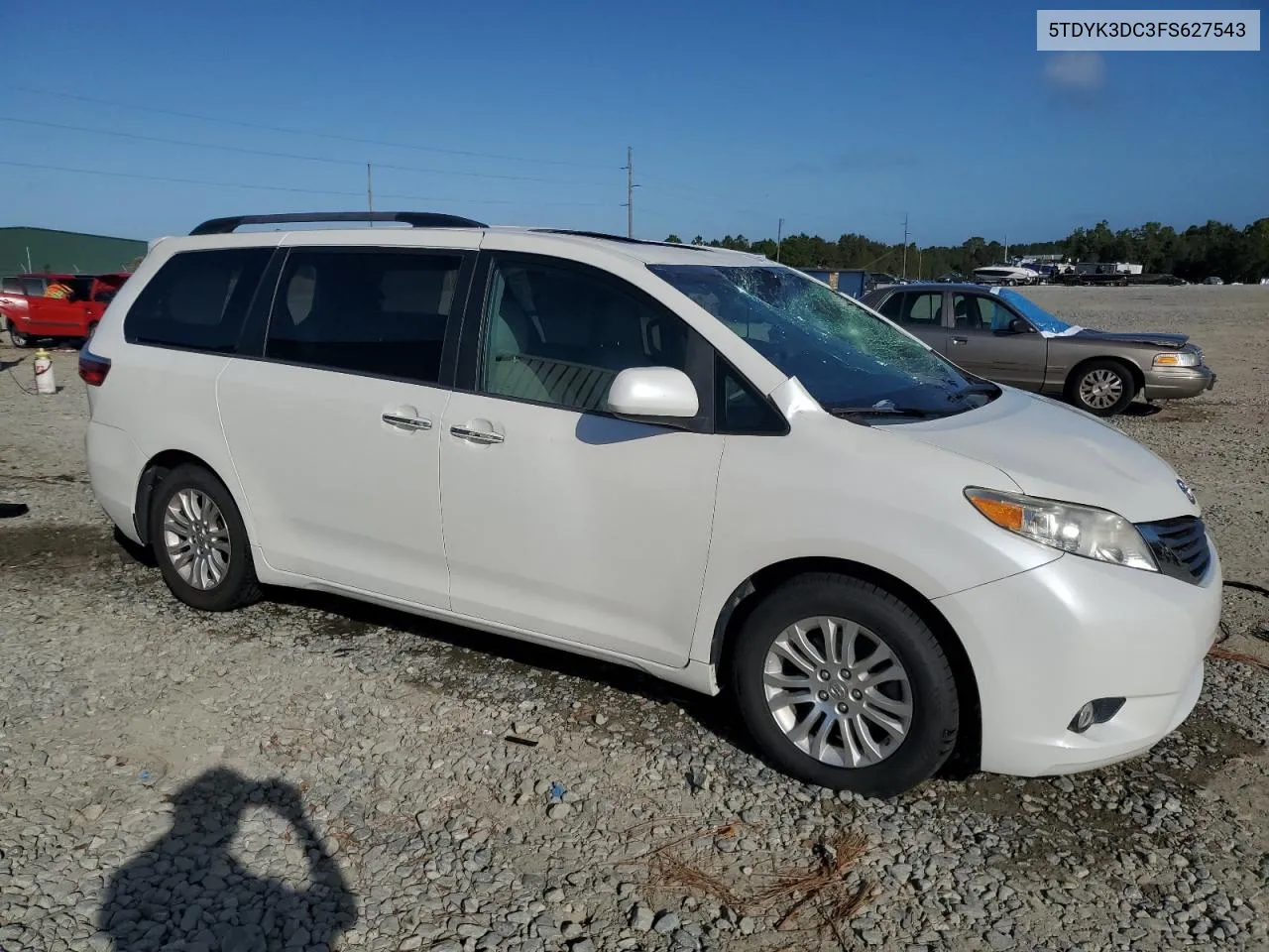 2015 Toyota Sienna Xle VIN: 5TDYK3DC3FS627543 Lot: 78441754