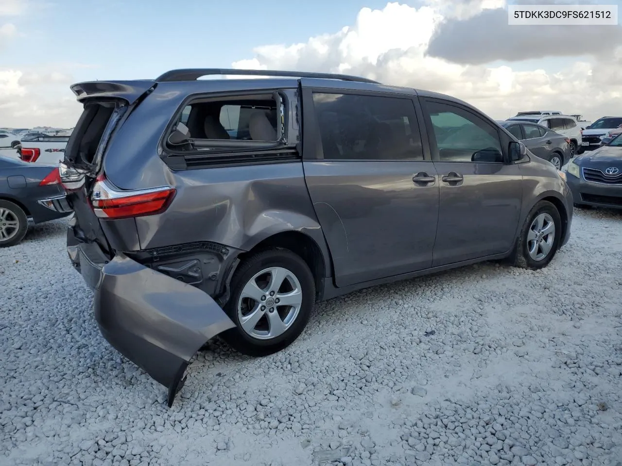 2015 Toyota Sienna Le VIN: 5TDKK3DC9FS621512 Lot: 78633464