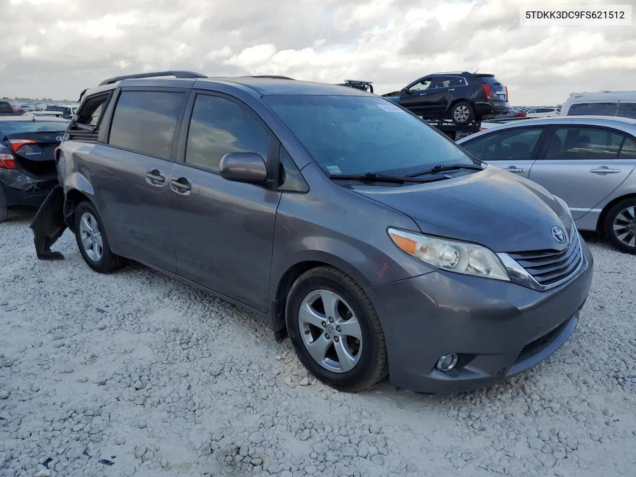 2015 Toyota Sienna Le VIN: 5TDKK3DC9FS621512 Lot: 78633464