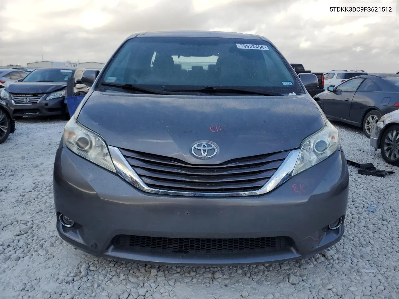 2015 Toyota Sienna Le VIN: 5TDKK3DC9FS621512 Lot: 78633464