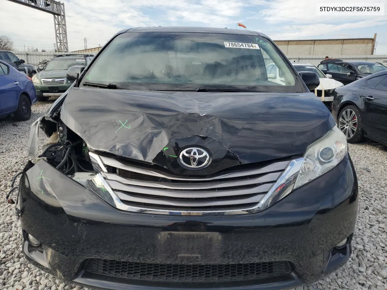 2015 Toyota Sienna Xle VIN: 5TDYK3DC2FS675759 Lot: 78654784