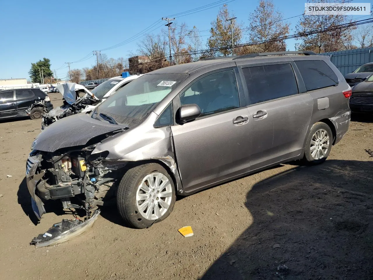 2015 Toyota Sienna Le VIN: 5TDJK3DC9FS096611 Lot: 78691324