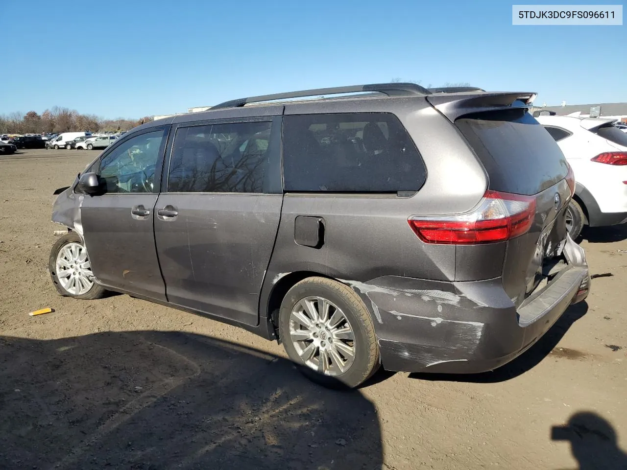 2015 Toyota Sienna Le VIN: 5TDJK3DC9FS096611 Lot: 78691324