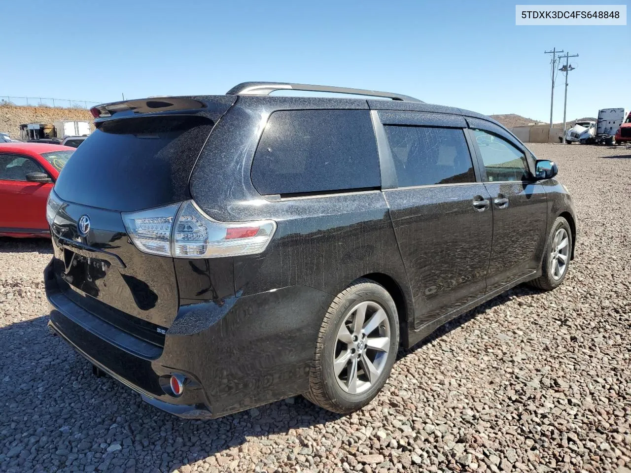 2015 Toyota Sienna Sport VIN: 5TDXK3DC4FS648848 Lot: 78863014