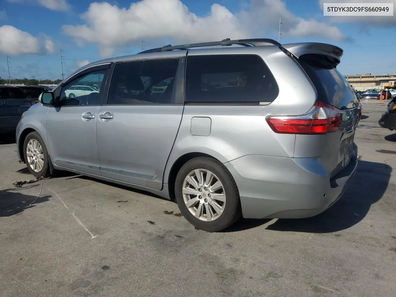 2015 Toyota Sienna Xle VIN: 5TDYK3DC9FS660949 Lot: 78974634