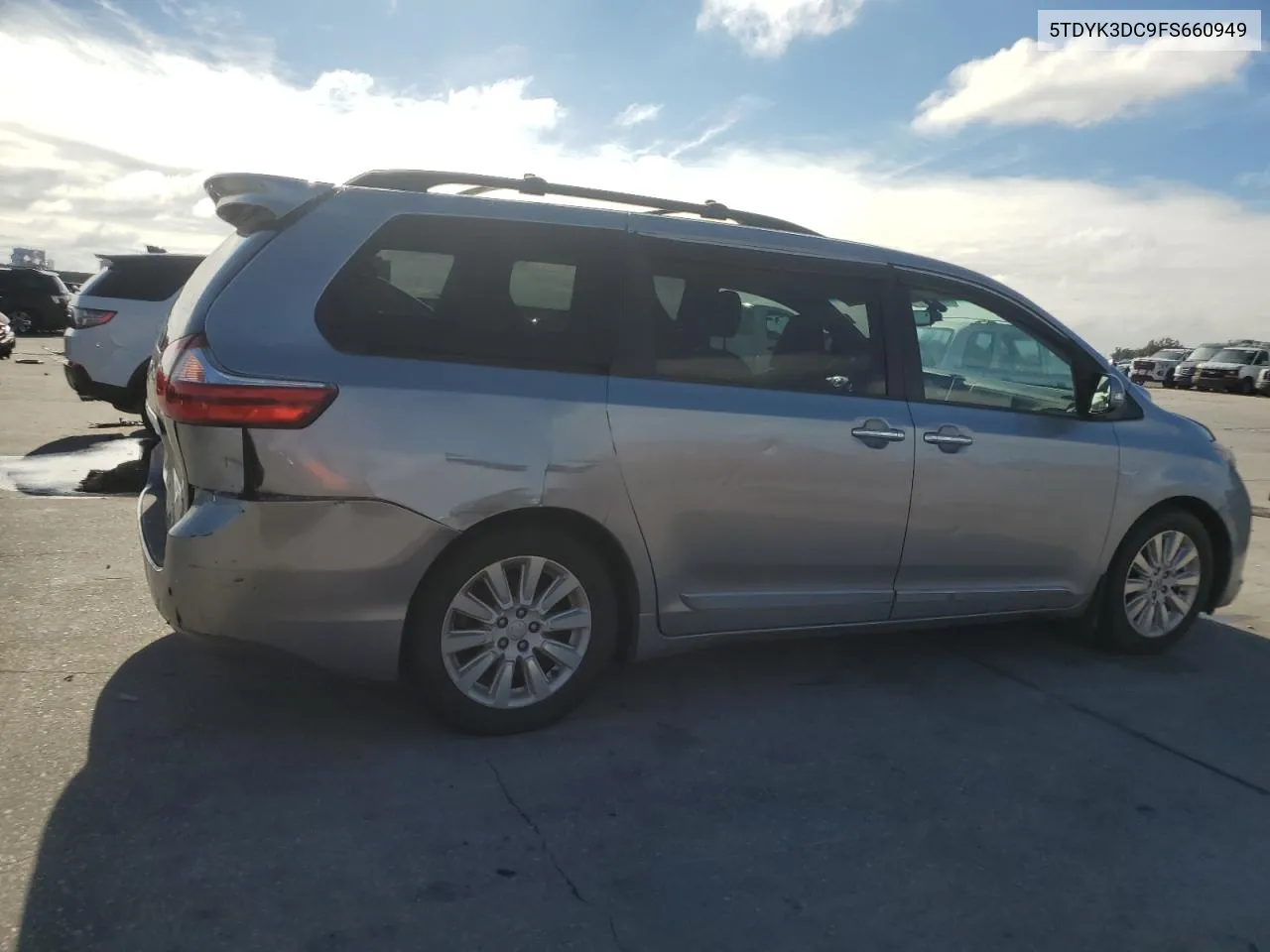 2015 Toyota Sienna Xle VIN: 5TDYK3DC9FS660949 Lot: 78974634