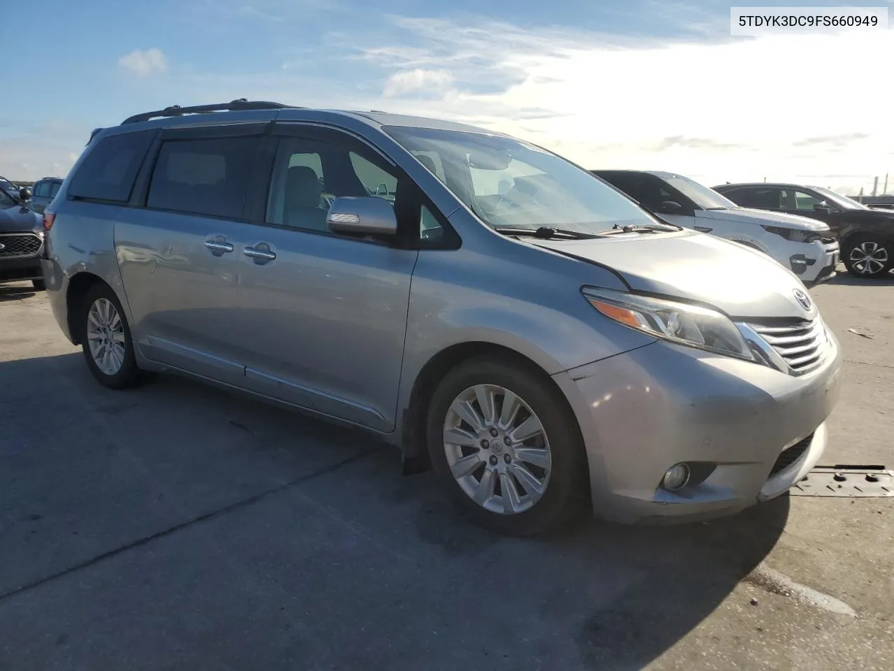 2015 Toyota Sienna Xle VIN: 5TDYK3DC9FS660949 Lot: 78974634