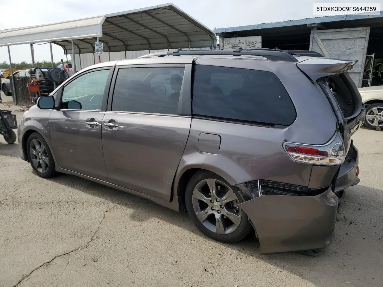 2015 Toyota Sienna Sport VIN: 5TDXK3DC9FS644259 Lot: 79099644