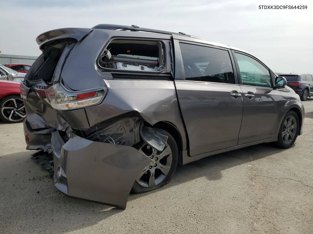 2015 Toyota Sienna Sport VIN: 5TDXK3DC9FS644259 Lot: 79099644