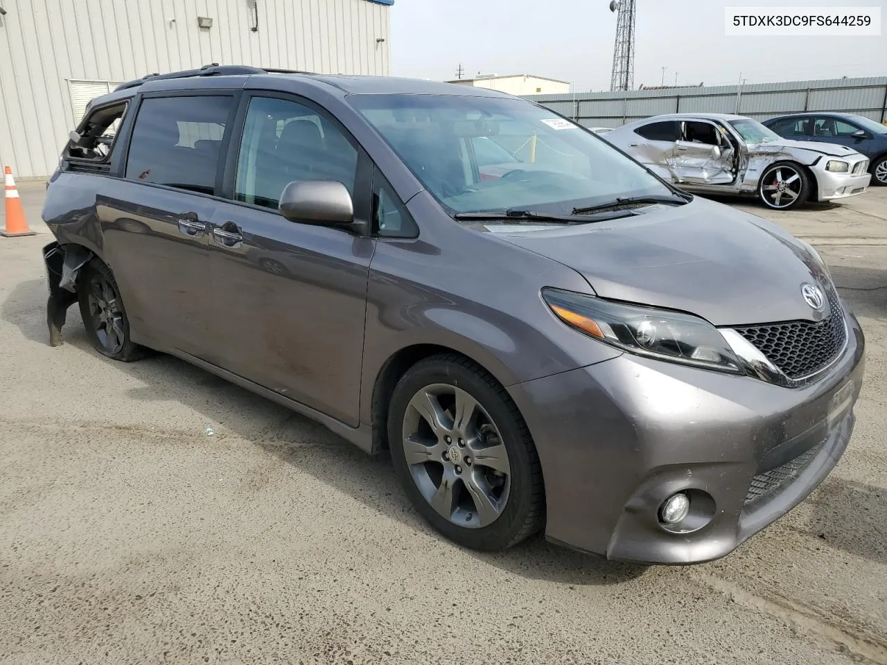 2015 Toyota Sienna Sport VIN: 5TDXK3DC9FS644259 Lot: 79099644