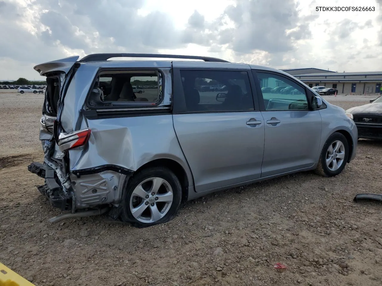 2015 Toyota Sienna Le VIN: 5TDKK3DC0FS626663 Lot: 79164944