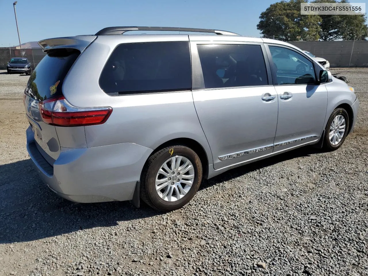 2015 Toyota Sienna Xle VIN: 5TDYK3DC4FS551556 Lot: 79256924