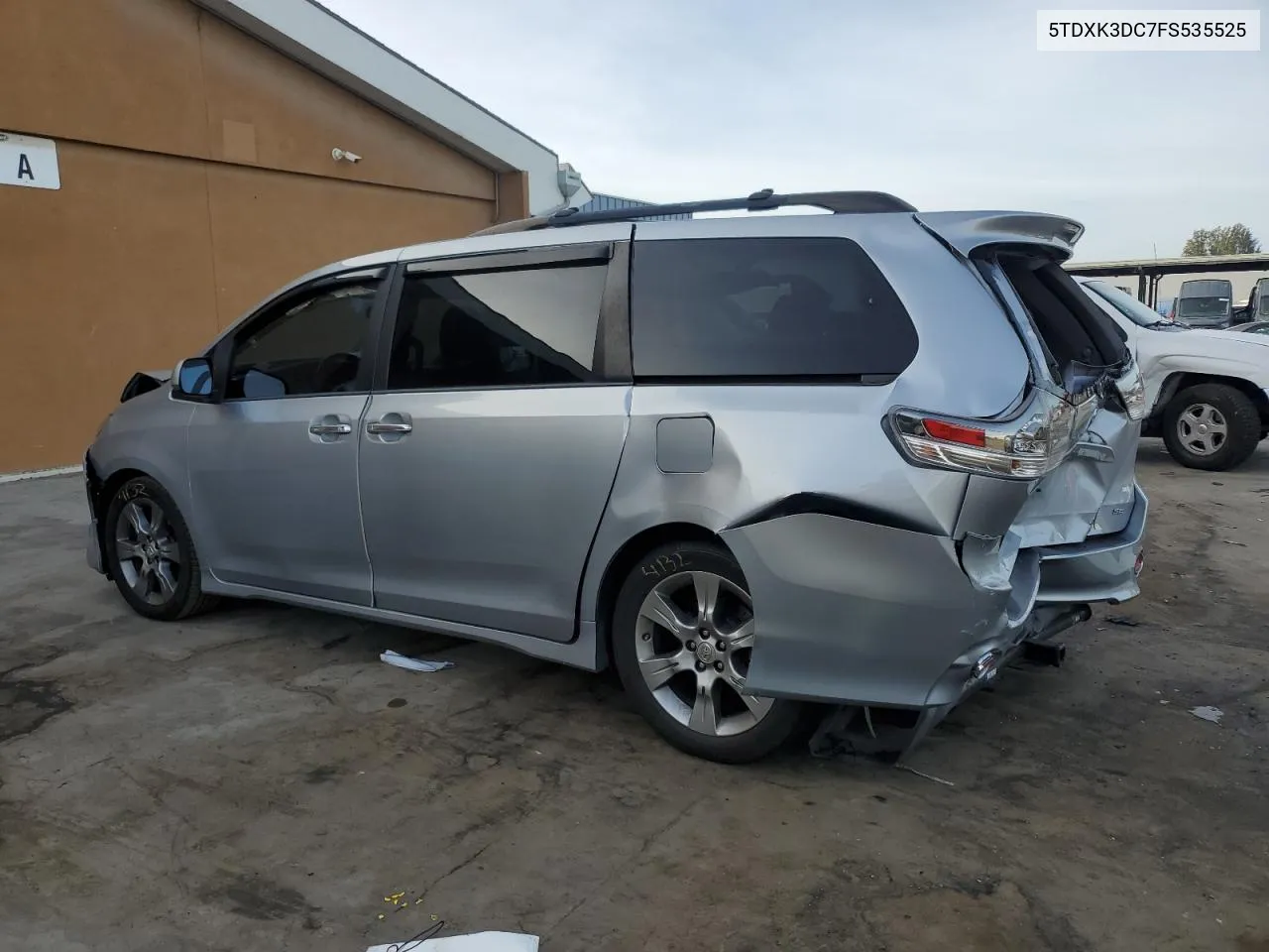 2015 Toyota Sienna Sport VIN: 5TDXK3DC7FS535525 Lot: 79365024