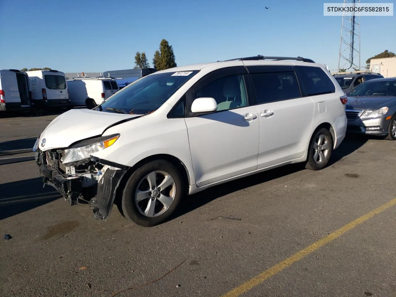 2015 Toyota Sienna Le VIN: 5TDKK3DC6FS582815 Lot: 79612184